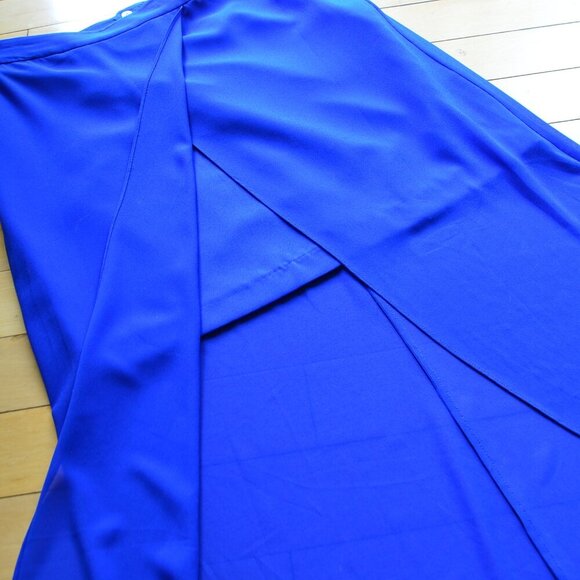 Belle Badgley Mischka Faux Wrap Long Skirt Size US 10 NWT - Picture 6 of 11